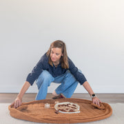 Noomad opbergzak en speelmat - Soft Teddy Brown - Opbergers Play&go - In den Olifant