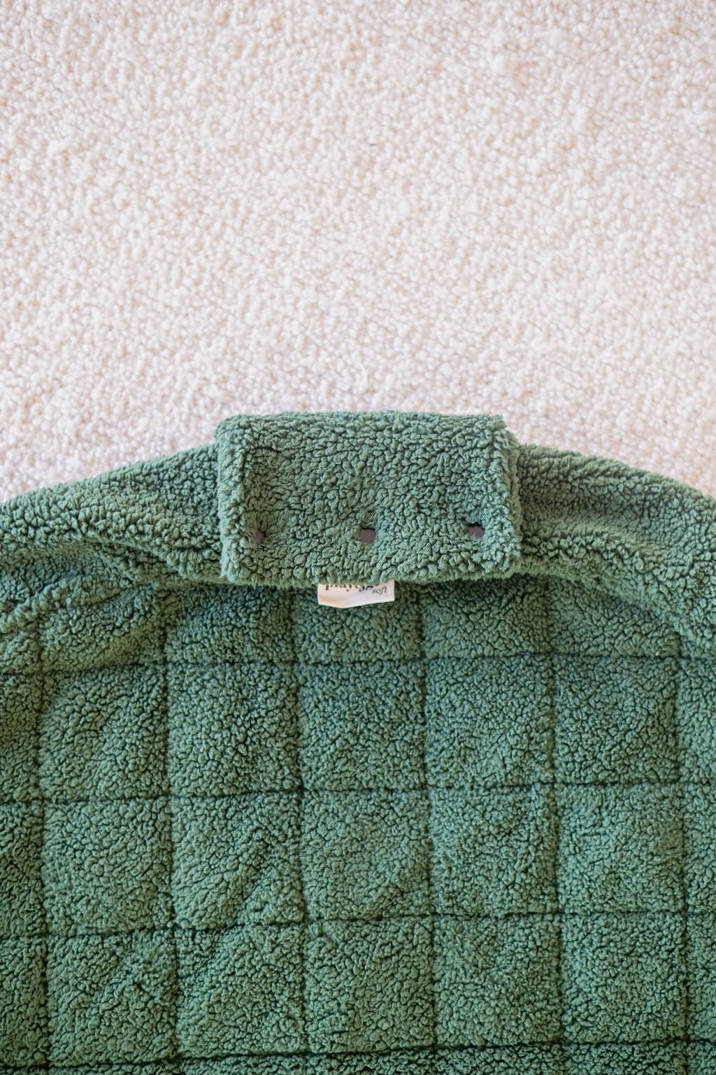 Noomad opbergzak en speelmat - Soft Teddy Green - Opbergers Play&go - In den Olifant
