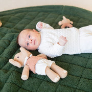 Noomad opbergzak en speelmat - Soft Teddy Green - Opbergers Play&go - In den Olifant