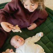Noomad opbergzak en speelmat - Soft Teddy Green - Opbergers Play&go - In den Olifant