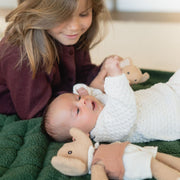 Noomad opbergzak en speelmat - Soft Teddy Green - Opbergers Play&go - In den Olifant
