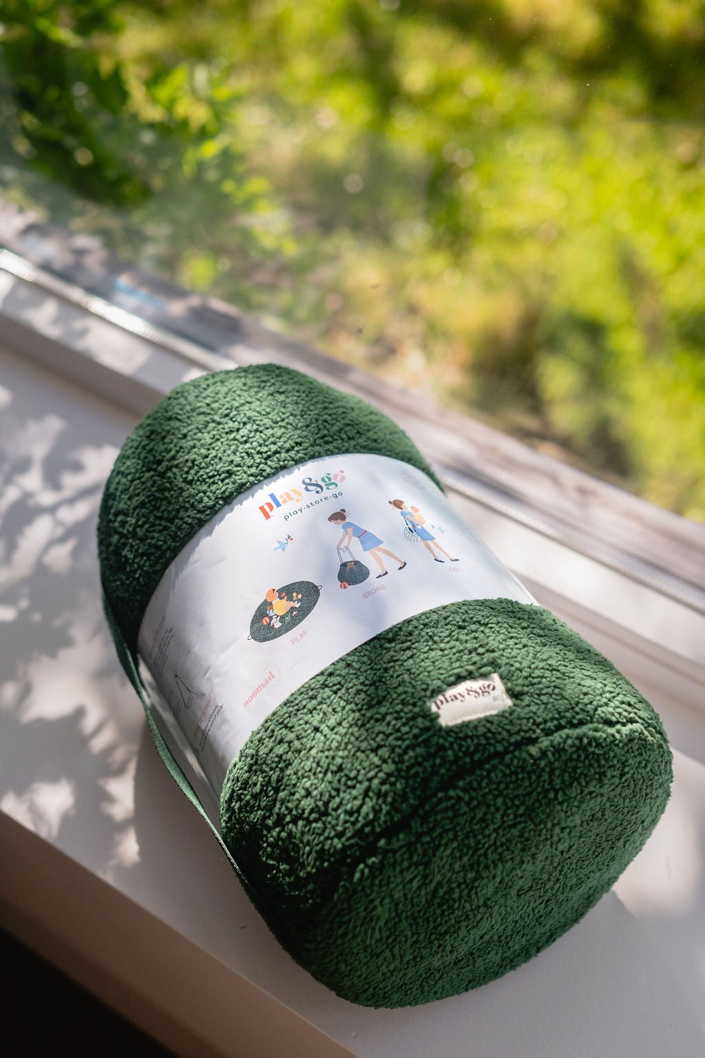 Noomad opbergzak en speelmat - Soft Teddy Green - Opbergers Play&go - In den Olifant