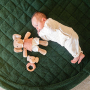 Noomad opbergzak en speelmat - Soft Teddy Green - Opbergers Play&go - In den Olifant