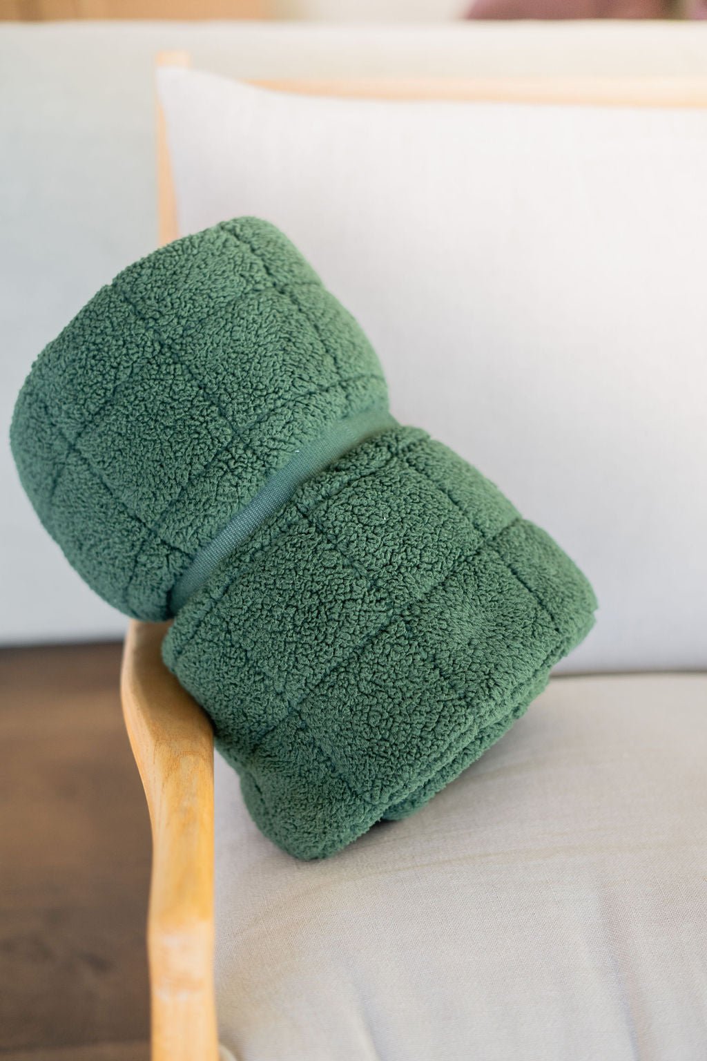 Noomad opbergzak en speelmat - Soft Teddy Green - Opbergers Play&go - In den Olifant