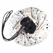 Noomad opbergzak en speelmat - Worldmap Black White - Opbergers Play&go - In den Olifant