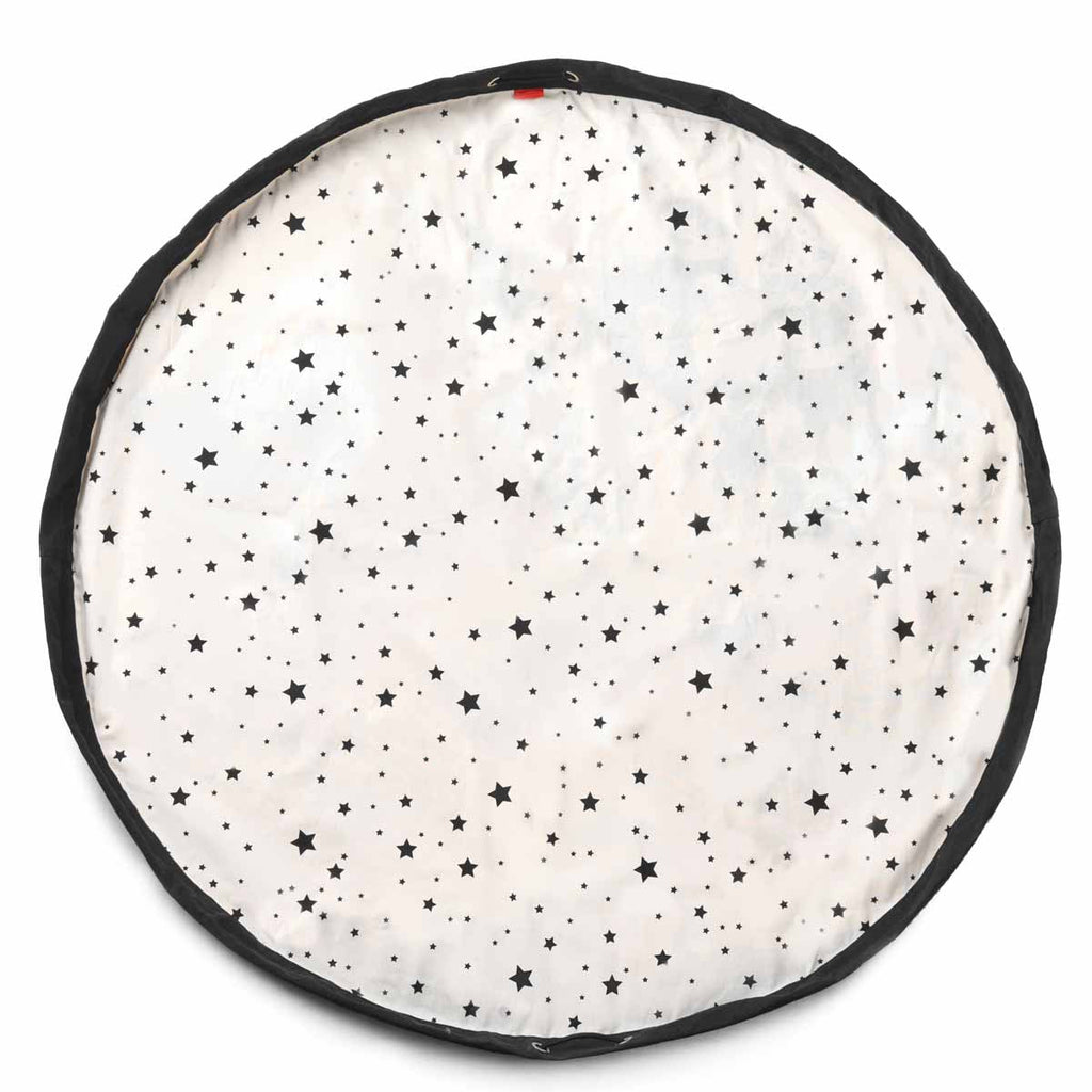 Noomad opbergzak en speelmat - Worldmap Black White - Opbergers Play&go - In den Olifant