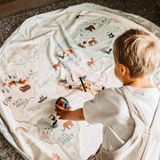 Noomad opbergzak en speelmat - Worldmap Colour - Opbergers Play&go - In den Olifant