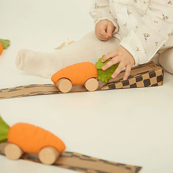 Speelgoedvoertuig | Cathy The Carrot Baby Car Toy