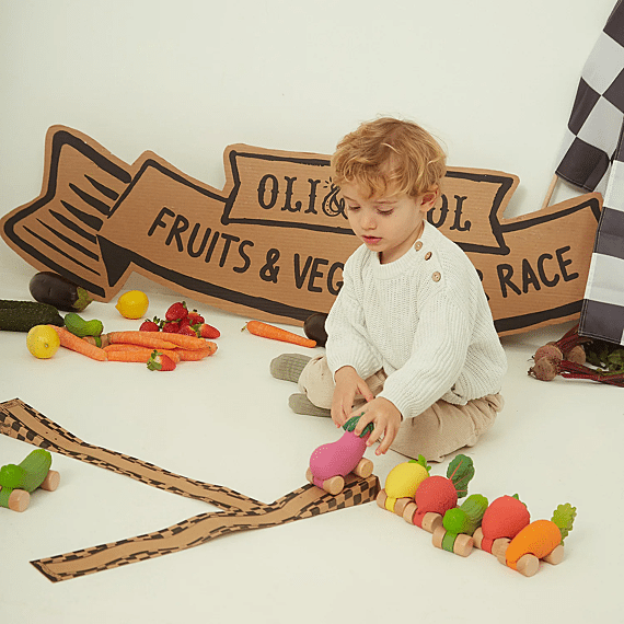 Speelgoedvoertuig | Pepino The Cucumber Baby Car Toy