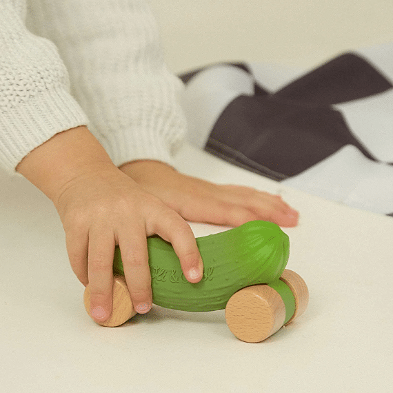 Speelgoedvoertuig | Pepino The Cucumber Baby Car Toy