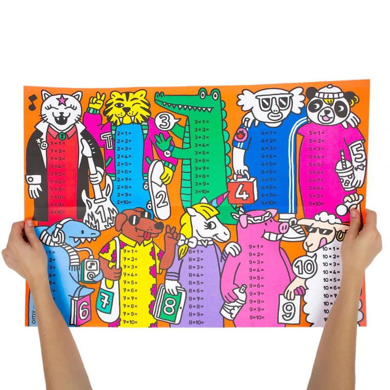 Omy School Mulitplications - maaltafels - Stickers en stickersets Omy - In den Olifant