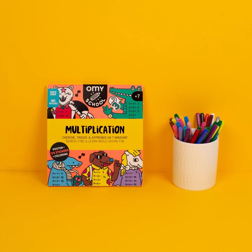 Omy School Mulitplications - maaltafels - Stickers en stickersets Omy - In den Olifant
