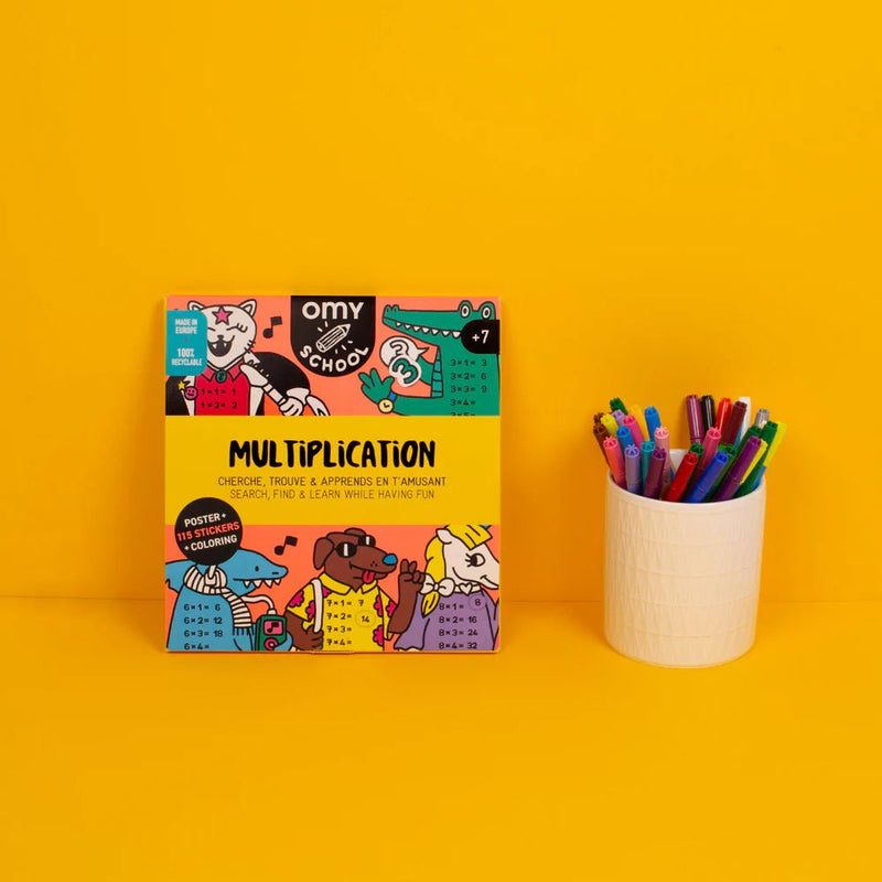 Omy School Mulitplications - maaltafels - Stickers en stickersets Omy - In den Olifant