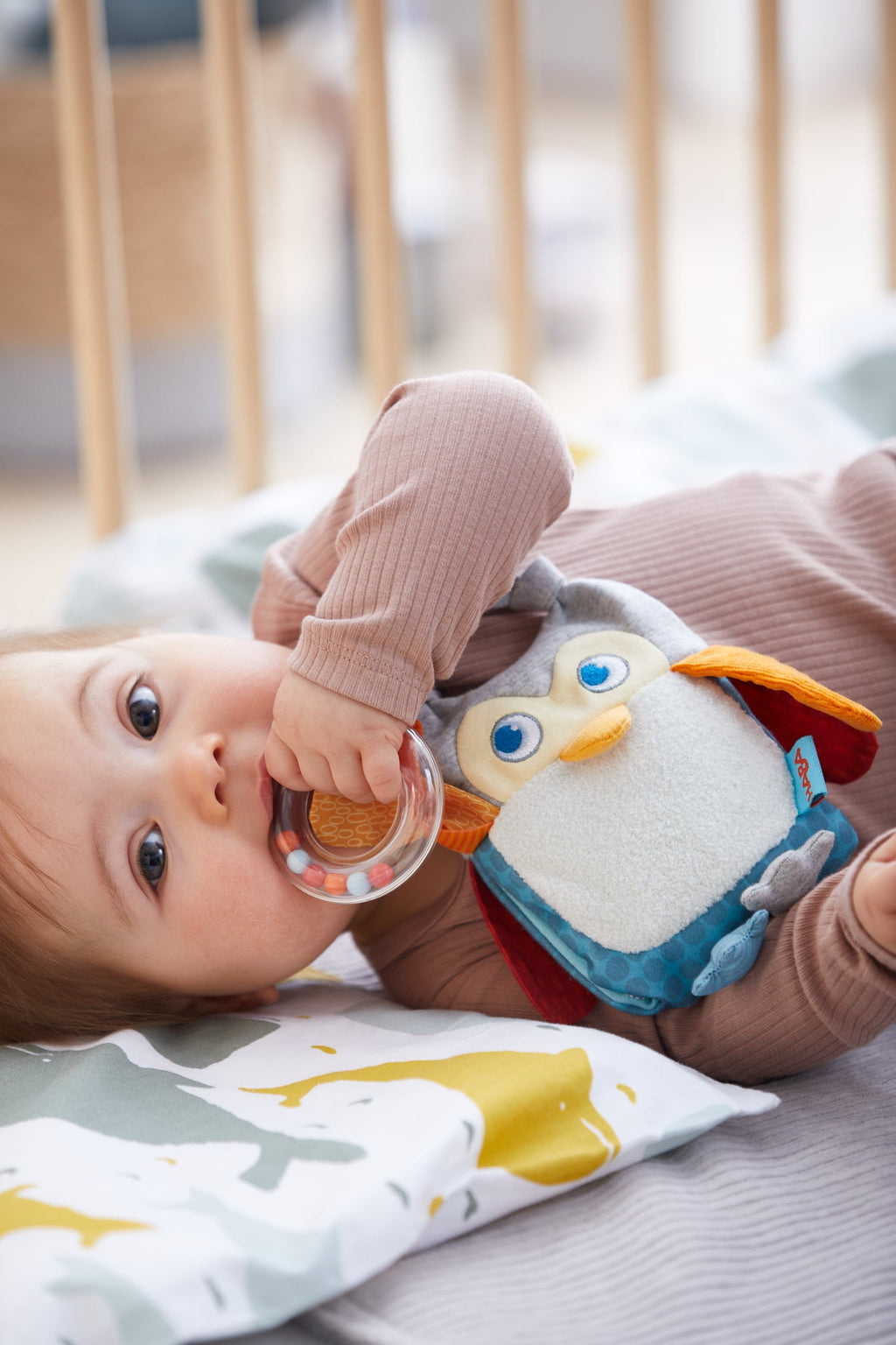 Ontdekkersdoekje Uil - Activiteitenspeelgoed Haba - In den Olifant