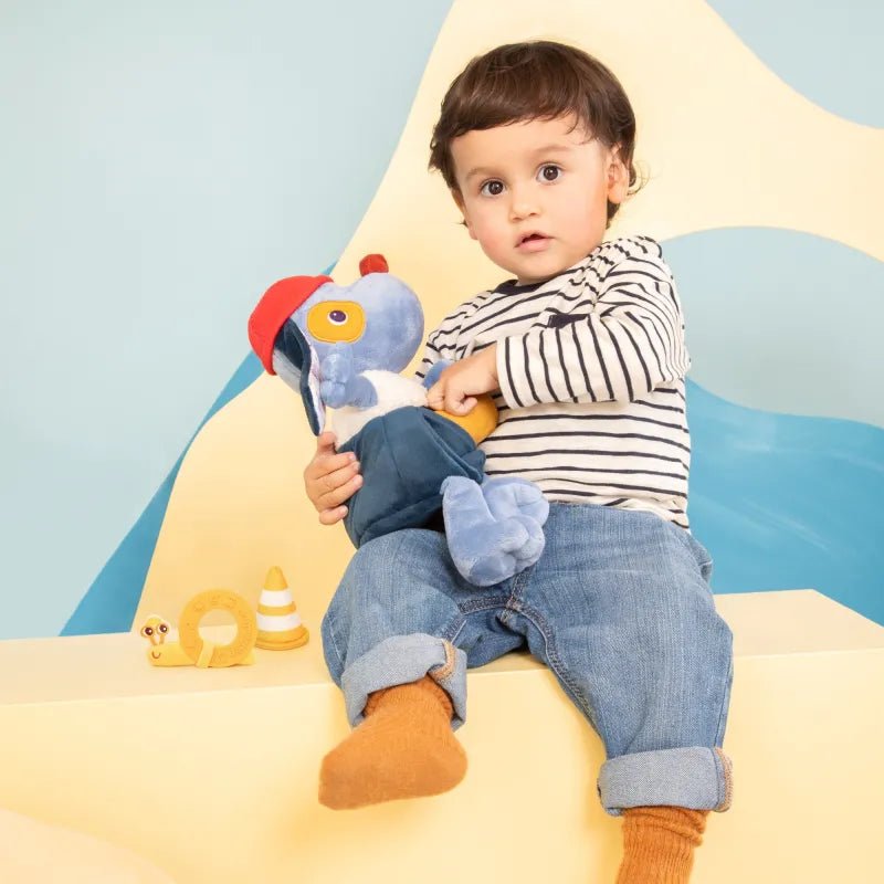 Ontdekkingsklusser Jules de hond - Activiteitenknuffel met 3 accessoires - Activiteitenspeelgoed Lilliputiens - In den Olifant