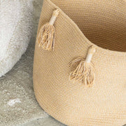 Opbergmand Met Tassels Woody Honey - 30 cm - Opbergers Lorena Canals - In den Olifant