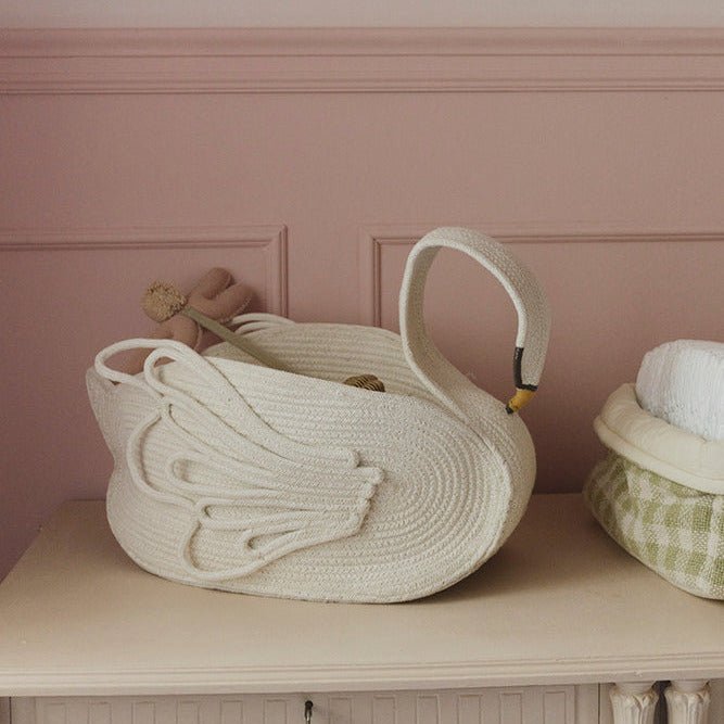 Opbergmand Swan - 55 x 25 x 29 cm - Opbergmanden Lorena Canals - In den Olifant