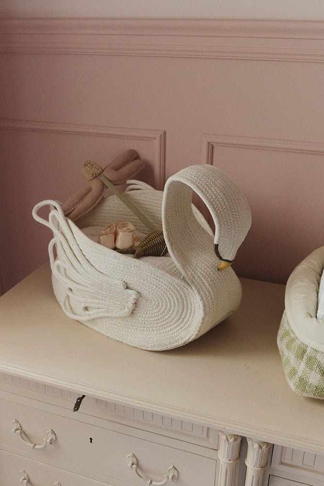 Opbergmand Swan - 55 x 25 x 29 cm - Opbergmanden Lorena Canals - In den Olifant