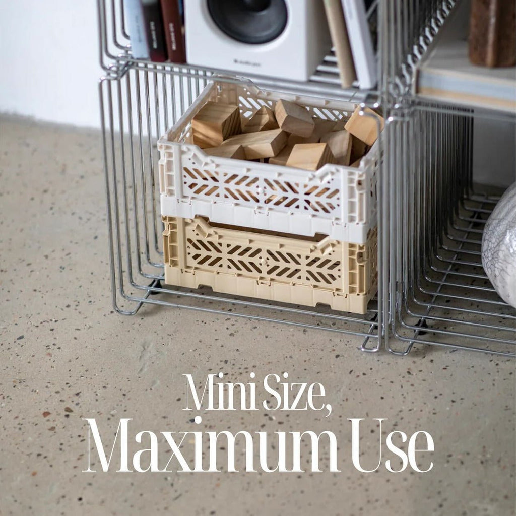 Opbergmandje Minibox Foldable Crate Banana - 26,5 x 17 x 10,5 cm - Opbergers Aykasa - In den Olifant