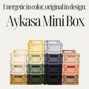 Opbergmandje Minibox Foldable Crate Milk Tea - 26,5 x 17 x 10,5 cm - Opbergers Aykasa - In den Olifant