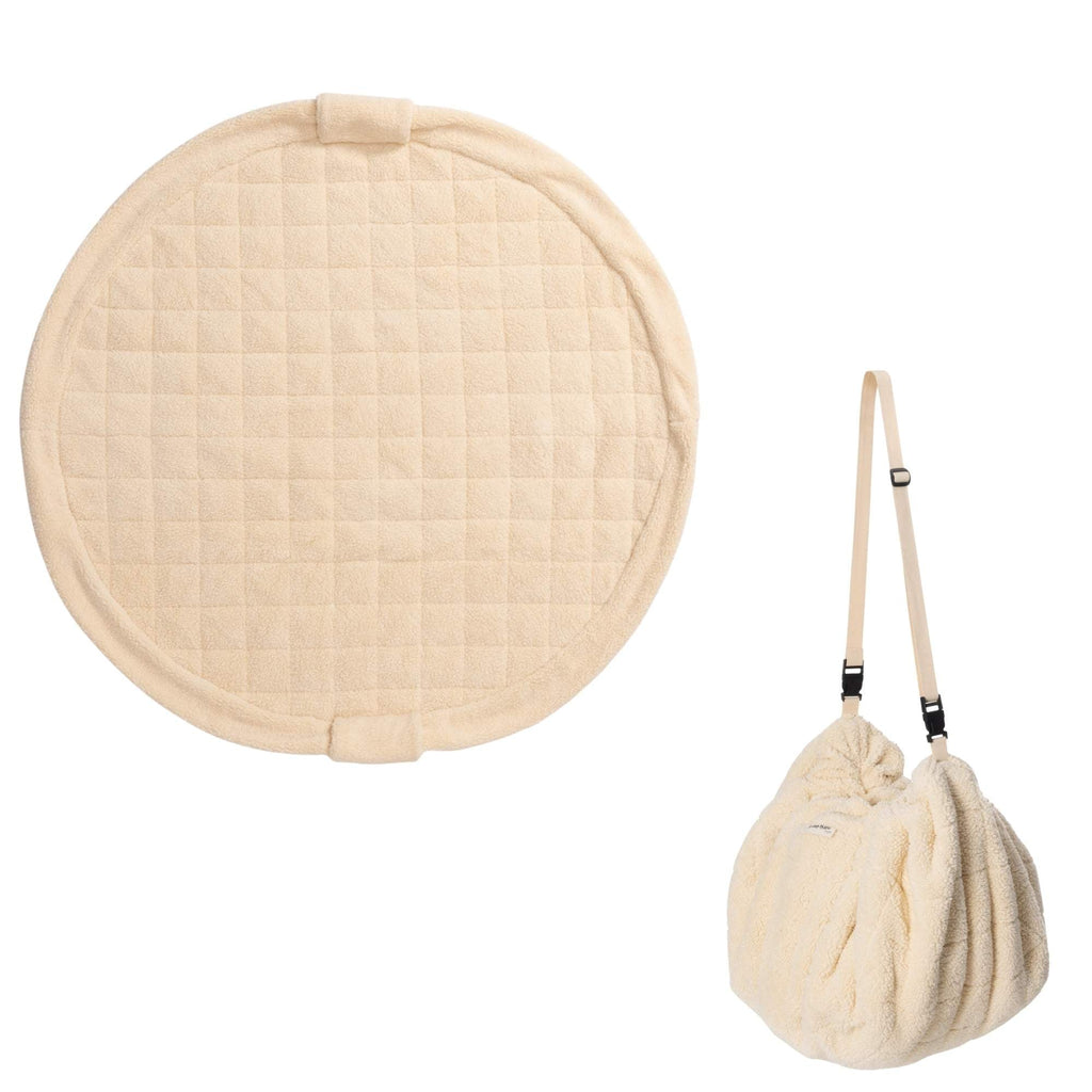 Opbergzak speelmat Noomad Soft Teddy Beige - Opbergers Play&go - In den Olifant