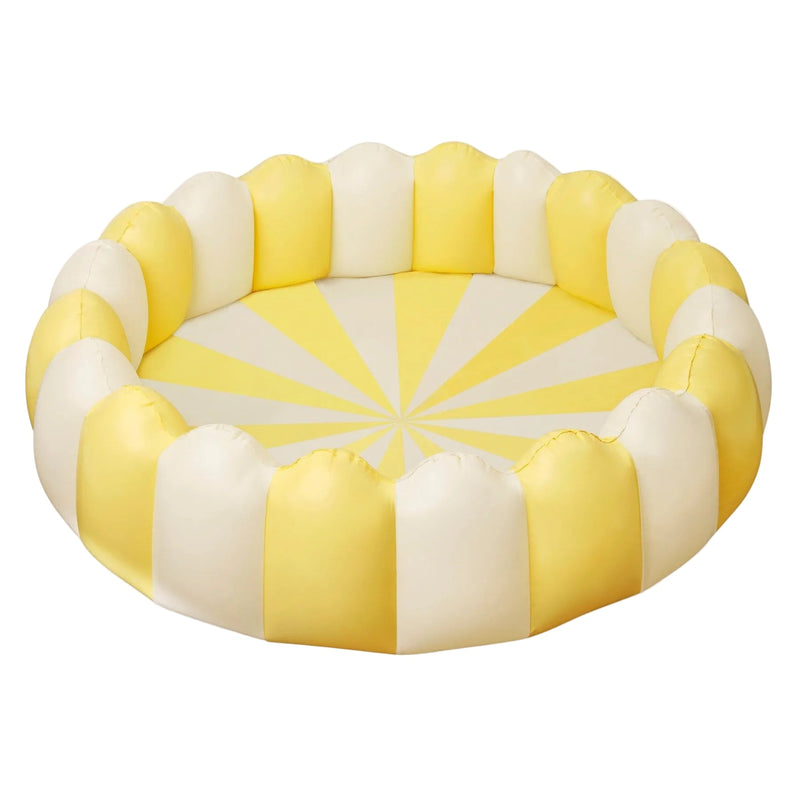 Opblaasbaar zwembad Henry Pastel Yellow - 160 cm - Zwembadjes Petites Pommes - In den Olifant