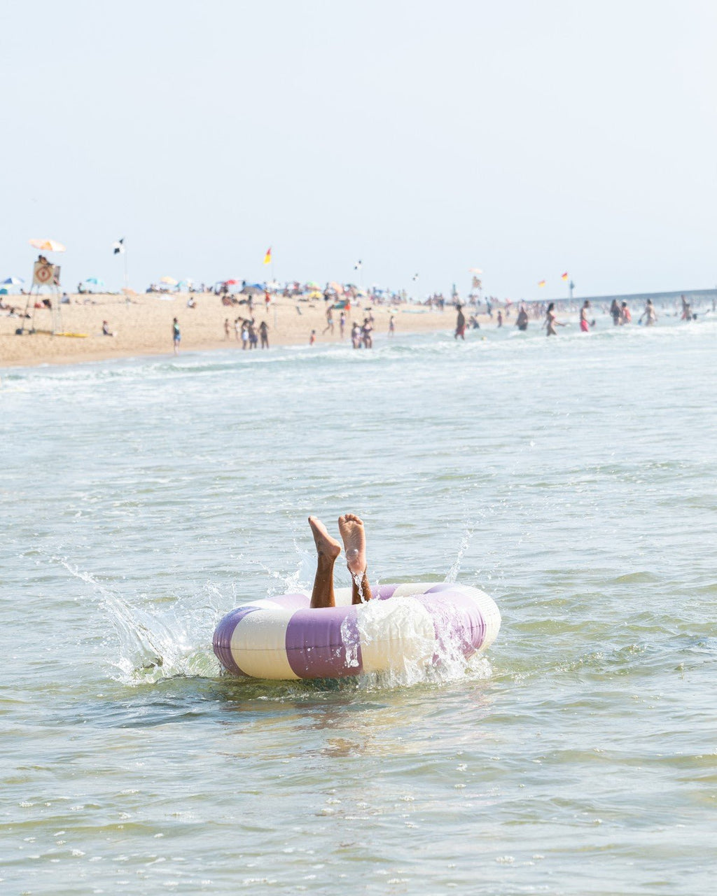 Opblaasbare zwemband Celine Violet - 120 cm - Waterspeelgoed Petites Pommes - In den Olifant