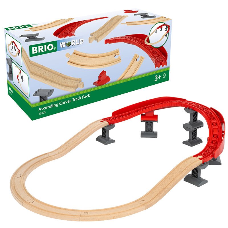 Oplopende Ronde Rails Pak - 16 onderdelen - Treinsporen en accessoires Brio - In den Olifant