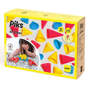 Oppi Piks Cones - set van 48 siliconen kegels - Open ended speelgoed Oppi - In den Olifant