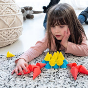 Oppi Piks Cones - set van 48 siliconen kegels - Open ended speelgoed Oppi - In den Olifant
