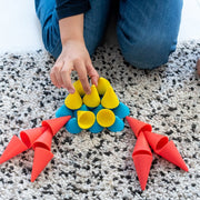 Oppi Piks Cones - set van 48 siliconen kegels - Open ended speelgoed Oppi - In den Olifant
