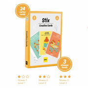 Oppi Stix Creative Cards - 24 voorbeeldkaarten - Open ended speelgoed Oppi - In den Olifant