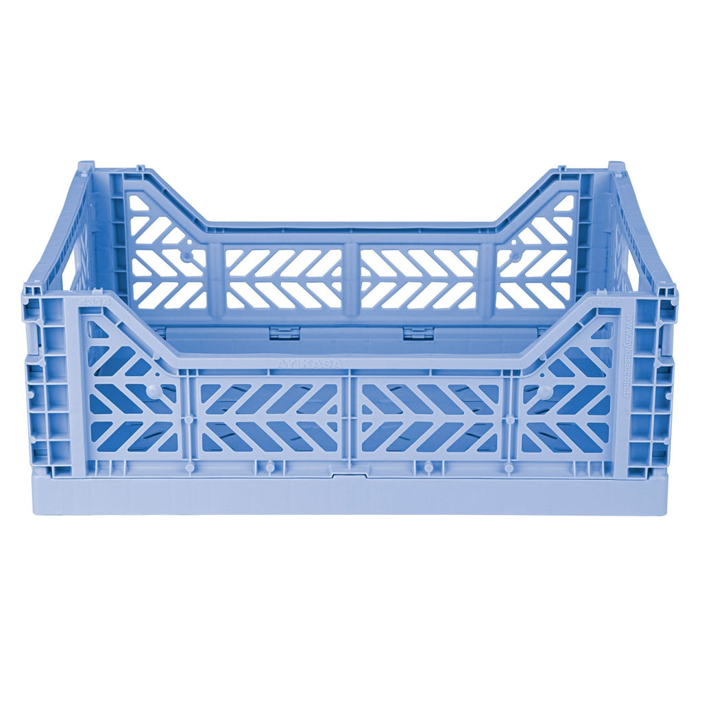Opvouwbaar kratje Aykasa Midibox Foldable Crate Baby Blue - 40 x 30 x 15 cm - Opbergers Aykasa - In den Olifant