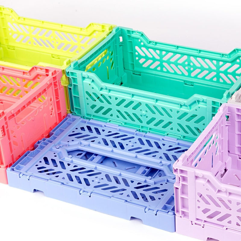 Opvouwbaar kratje Aykasa Midibox Foldable Crate Baby Blue - 40 x 30 x 15 cm - Opbergers Aykasa - In den Olifant