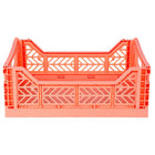 Opvouwbaar kratje Midibox Foldable Crate Salmon Pink - 40 x 30 x 15 cm - Opbergers Aykasa - In den Olifant