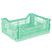 Opvouwbaar kratje Midibox Foldable Crate Warm Mint - 40 x 30 x 15 cm - Opbergers Aykasa - In den Olifant