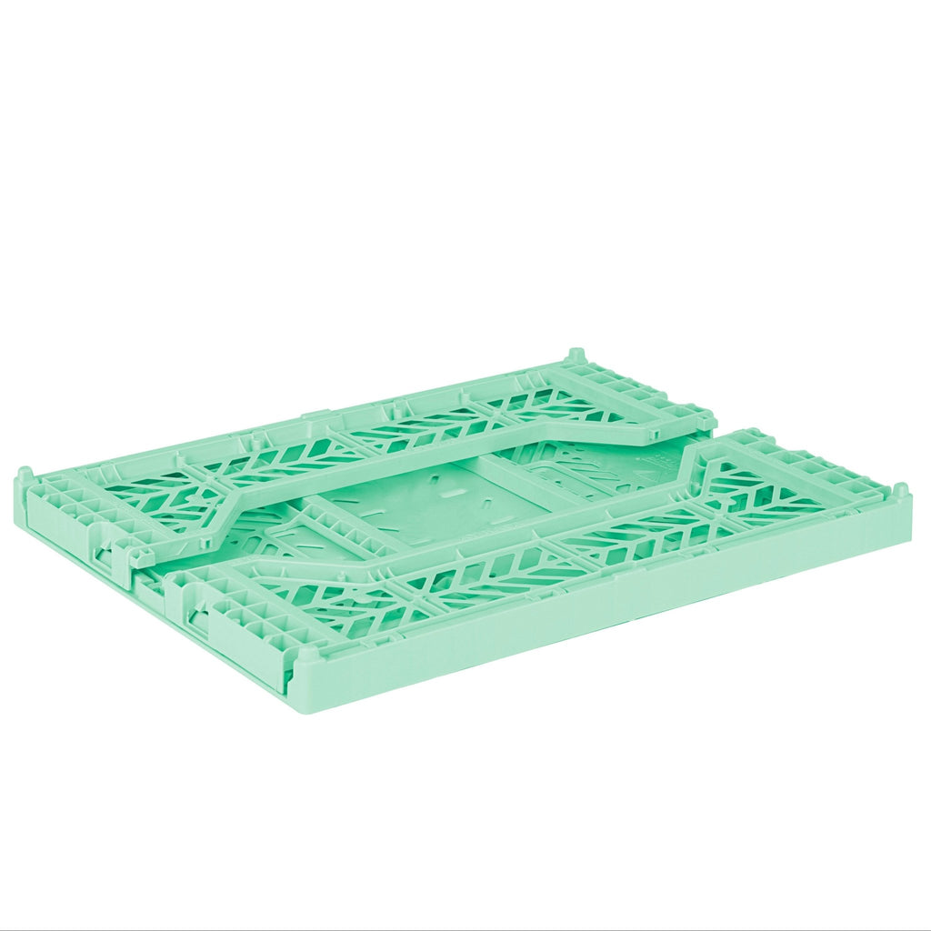 Opvouwbaar kratje Midibox Foldable Crate Warm Mint - 40 x 30 x 15 cm - Opbergers Aykasa - In den Olifant