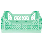 Opvouwbaar kratje Midibox Foldable Crate Warm Mint - 40 x 30 x 15 cm - Opbergers Aykasa - In den Olifant