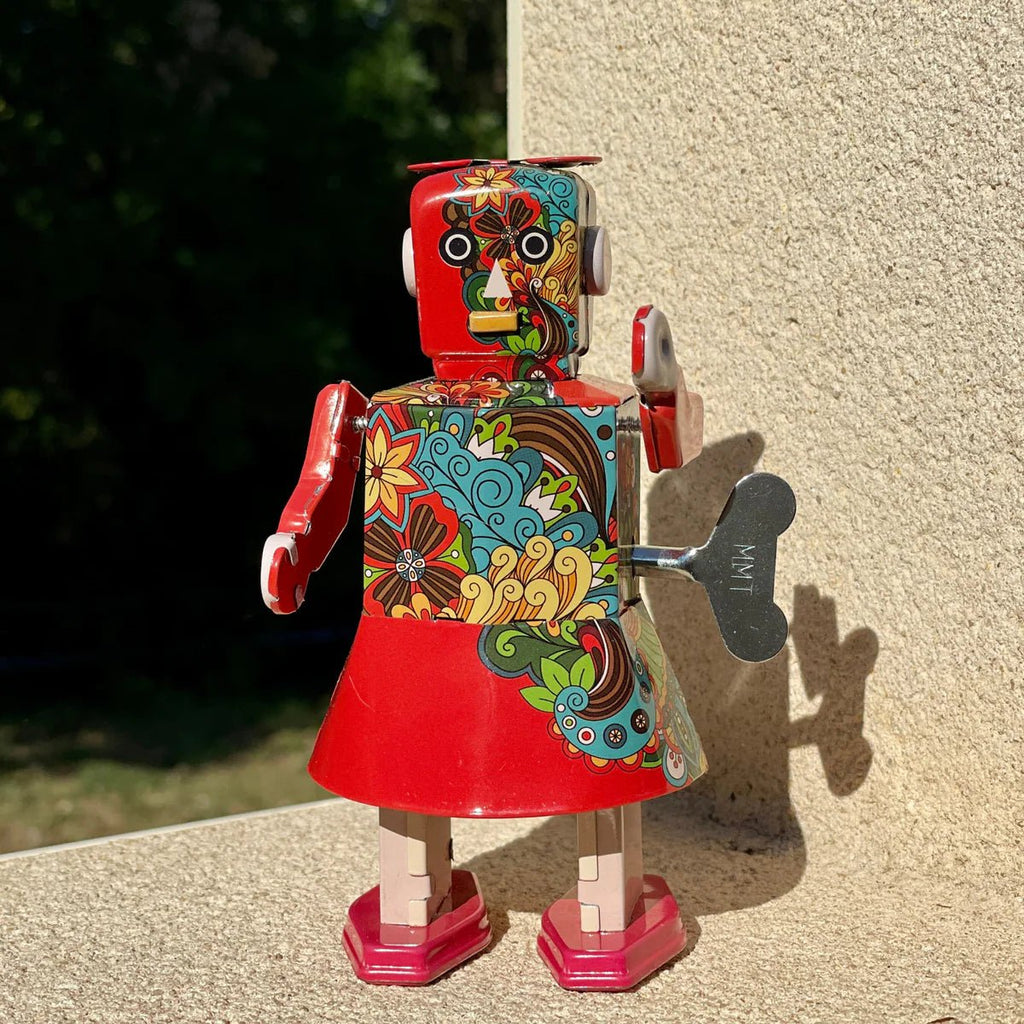 Opwindbare blikken robot Blossom Bot - Verzamelfiguren Mr & Mrs Tin - In den Olifant