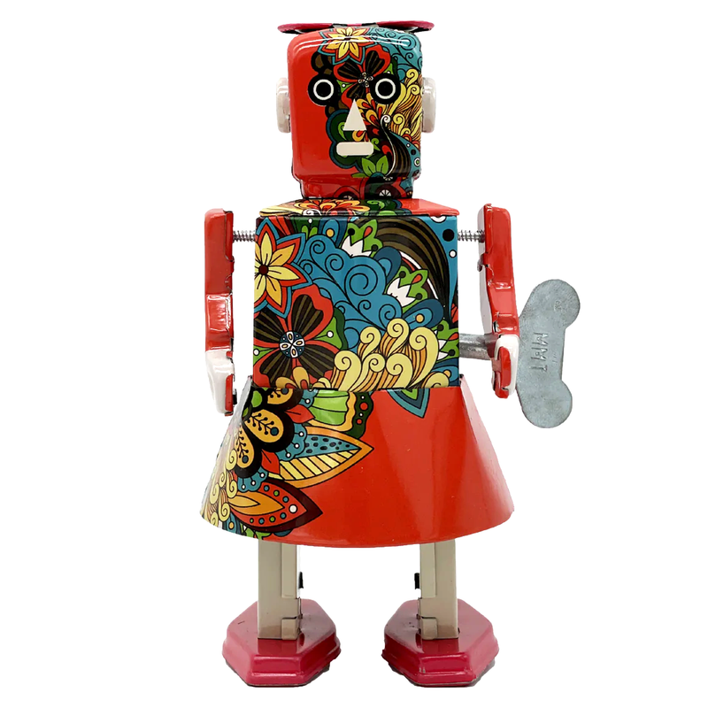 Opwindbare blikken robot Blossom Bot - Verzamelfiguren Mr & Mrs Tin - In den Olifant