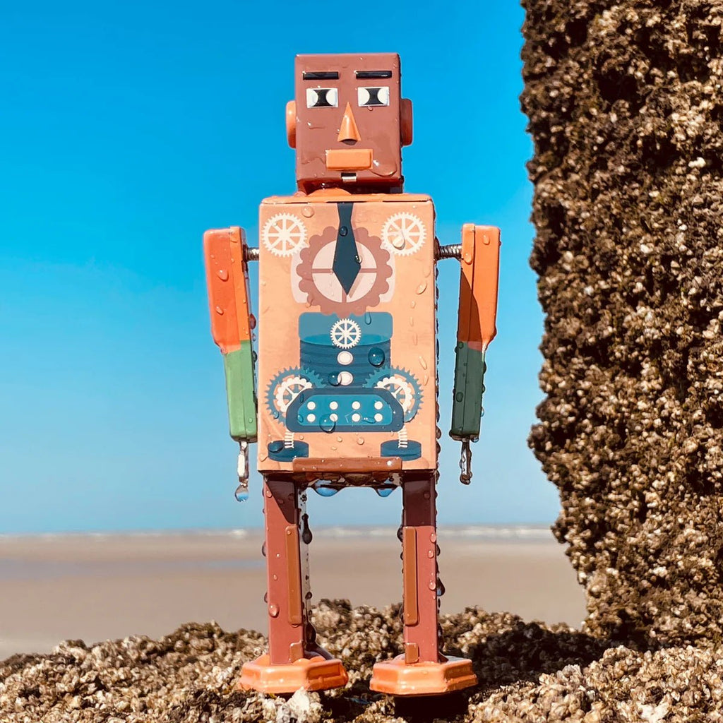 Opwindbare blikken robot Businessbot - Verzamelfiguren Mr & Mrs Tin - In den Olifant