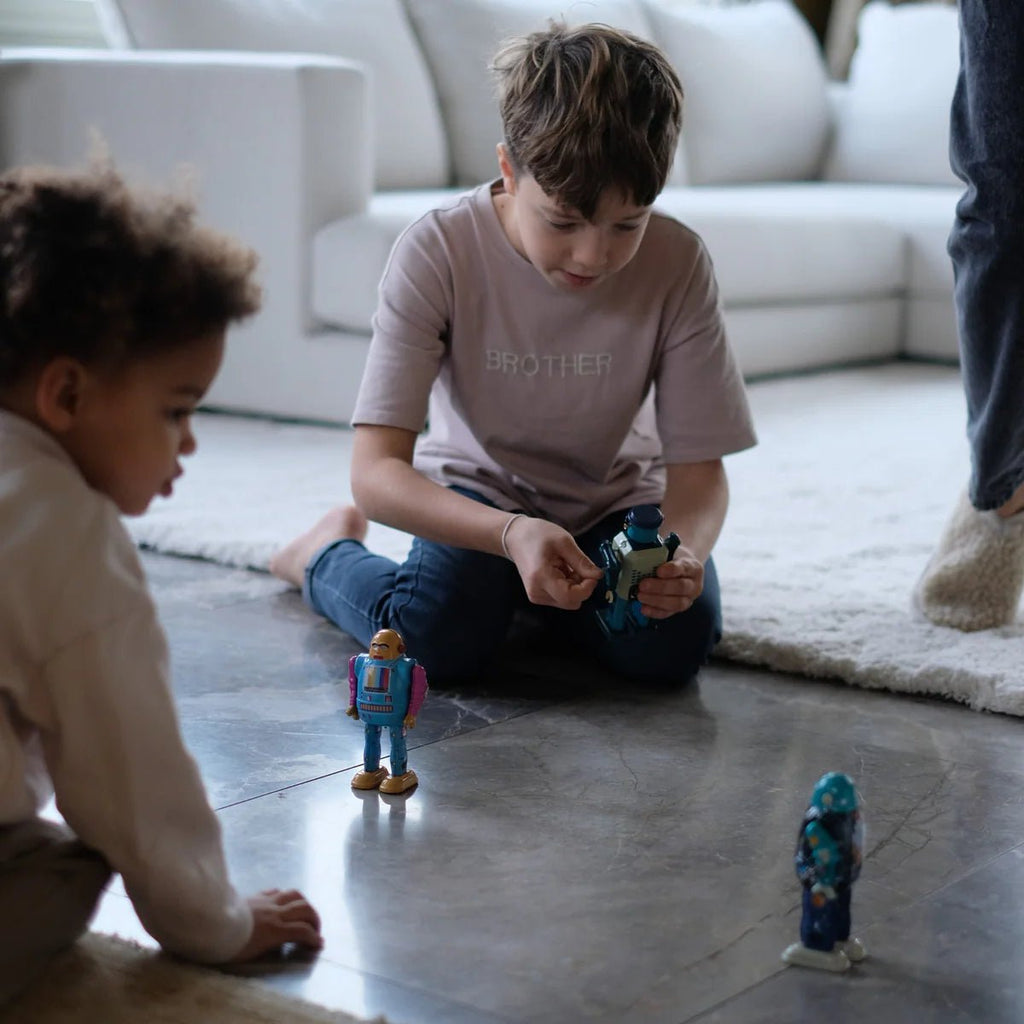 Opwindbare blikken robot Goldheadbot - Verzamelfiguren Mr & Mrs Tin - In den Olifant