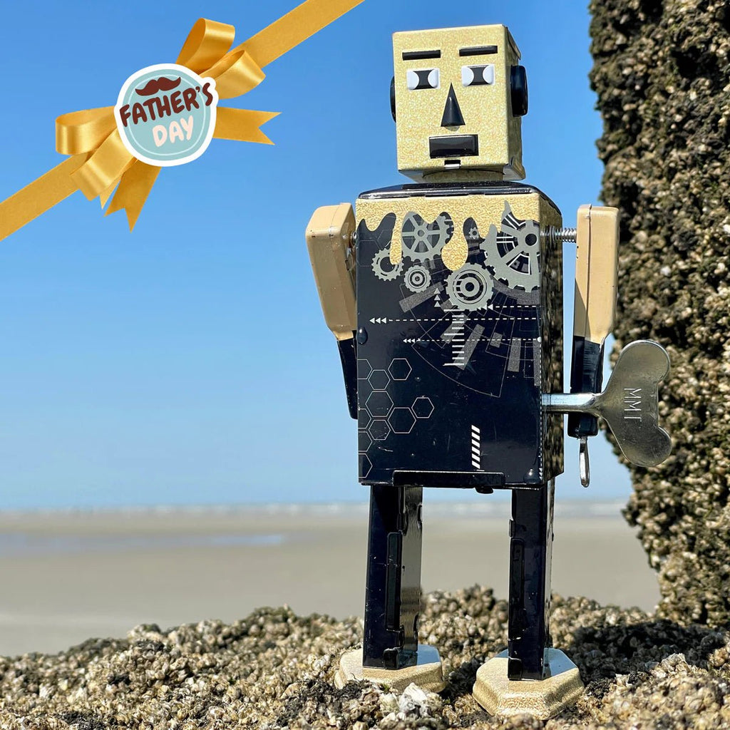 Opwindbare blikken robot Goldheadbot - Verzamelfiguren Mr & Mrs Tin - In den Olifant