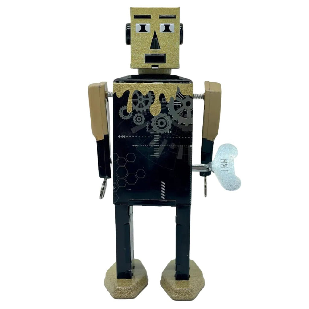 Opwindbare blikken robot Goldheadbot - Verzamelfiguren Mr & Mrs Tin - In den Olifant