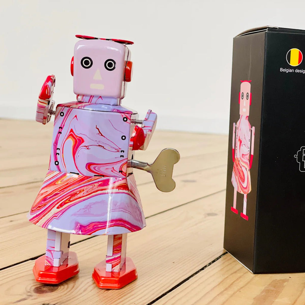 Opwindbare blikken robot Ripple Bot - Verzamelfiguren Mr & Mrs Tin - In den Olifant