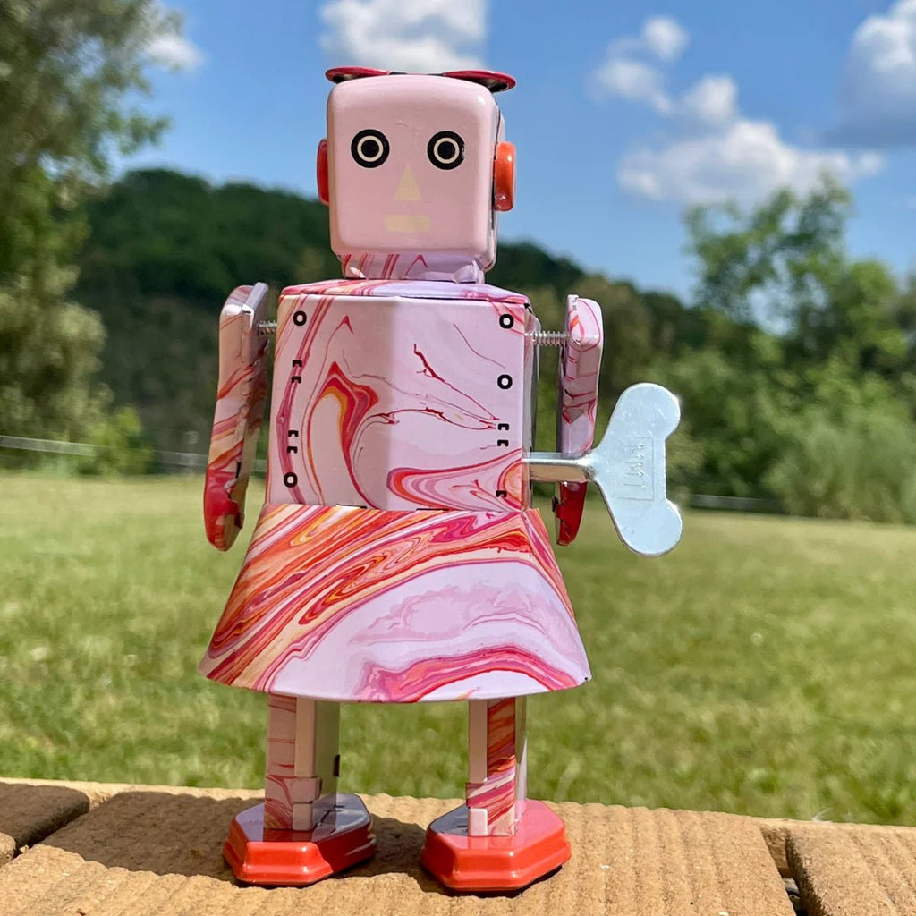 Opwindbare blikken robot Ripple Bot - Verzamelfiguren Mr & Mrs Tin - In den Olifant