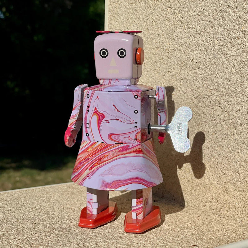 Opwindbare blikken robot Ripple Bot - Verzamelfiguren Mr & Mrs Tin - In den Olifant