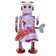 Opwindbare blikken robot Ripple Bot - Verzamelfiguren Mr & Mrs Tin - In den Olifant