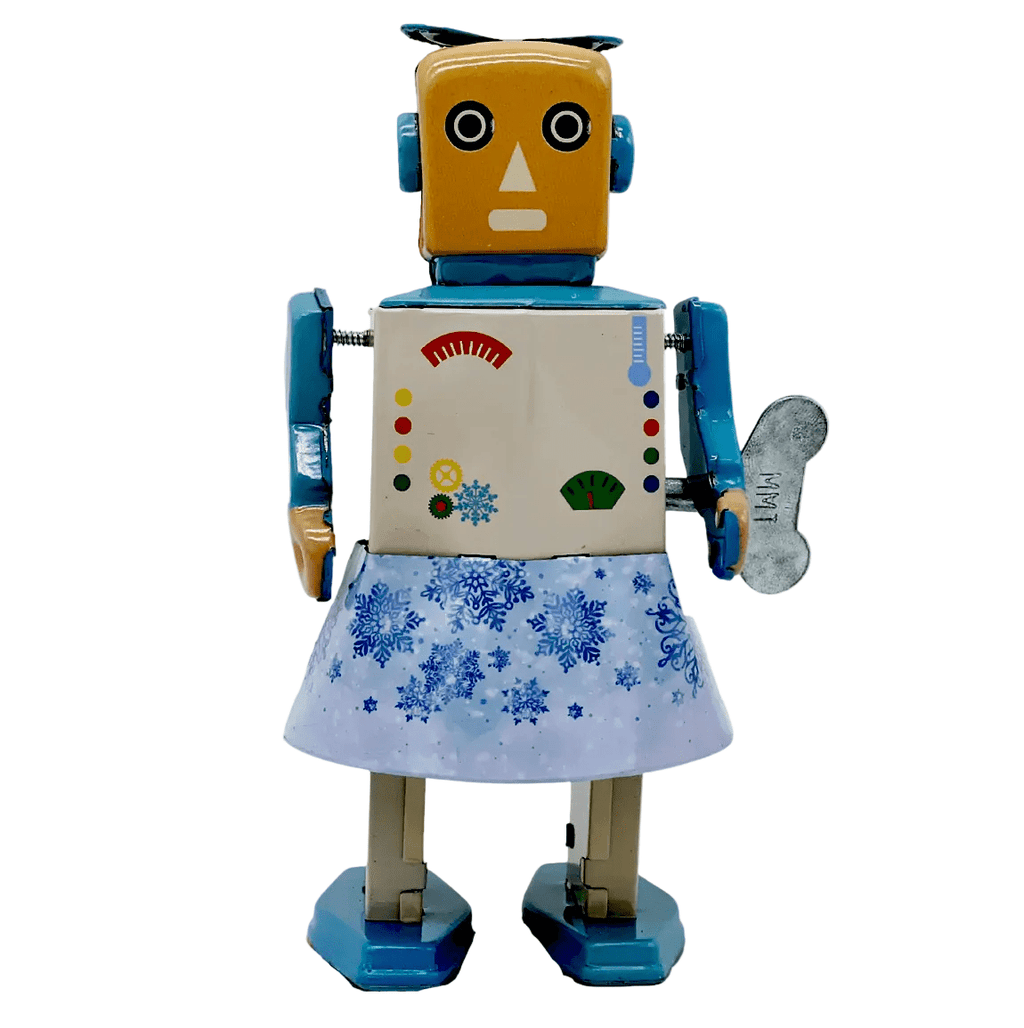 Opwindbare blikken robot Snow Bot - Verzamelfiguren Mr & Mrs Tin - In den Olifant