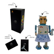 Opwindbare blikken robot Snow Bot - Verzamelfiguren Mr & Mrs Tin - In den Olifant